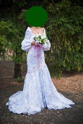 свадебное платье- кружевное
